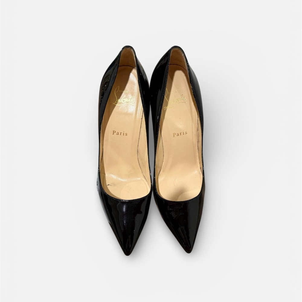 Christian Louboutin Patent Leather So Kate Black Women's Pumps size 38 
120MM